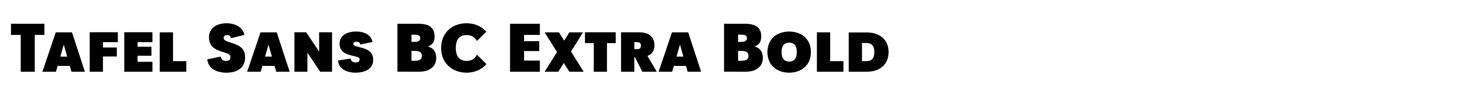 Tafel Sans BC Extra Bold